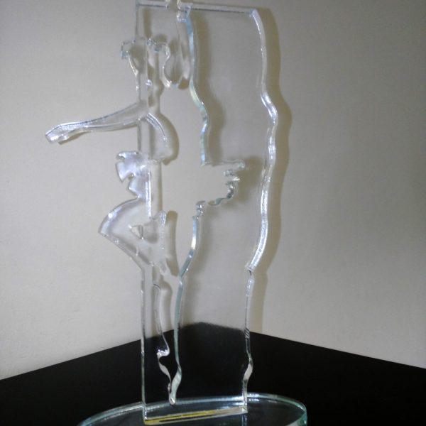 trofeo en cristal