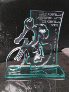 trofeo en cristal