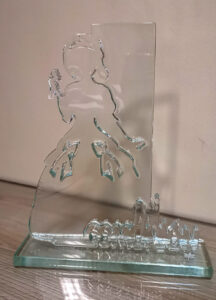 trofeo en cristal